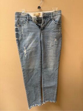 Democracy Light Blue Skinny Distressed Jeans